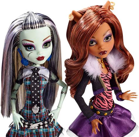 Monster dolls - Monster High Frankie Stein 12Inch Fashion Doll and Accessories, 12 Joints Monster Doll Toy Party Set with Pet. 6. Free shipping, arrives in 3+ days. $17.00. $24.94. Monster High Frankie Stein Fashion Doll and Accessories, Creepover Party Set with Pet. 147. Save with. Shipping, arrives in 3+ days.